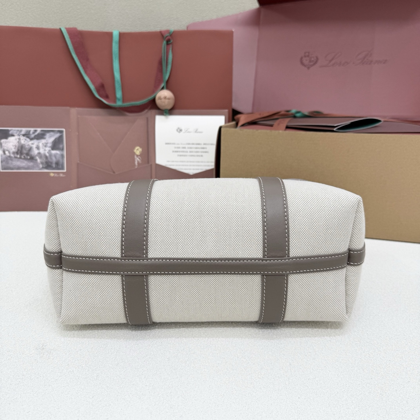 Loro Piana Small Ghiera Shopper 28x19x12cm