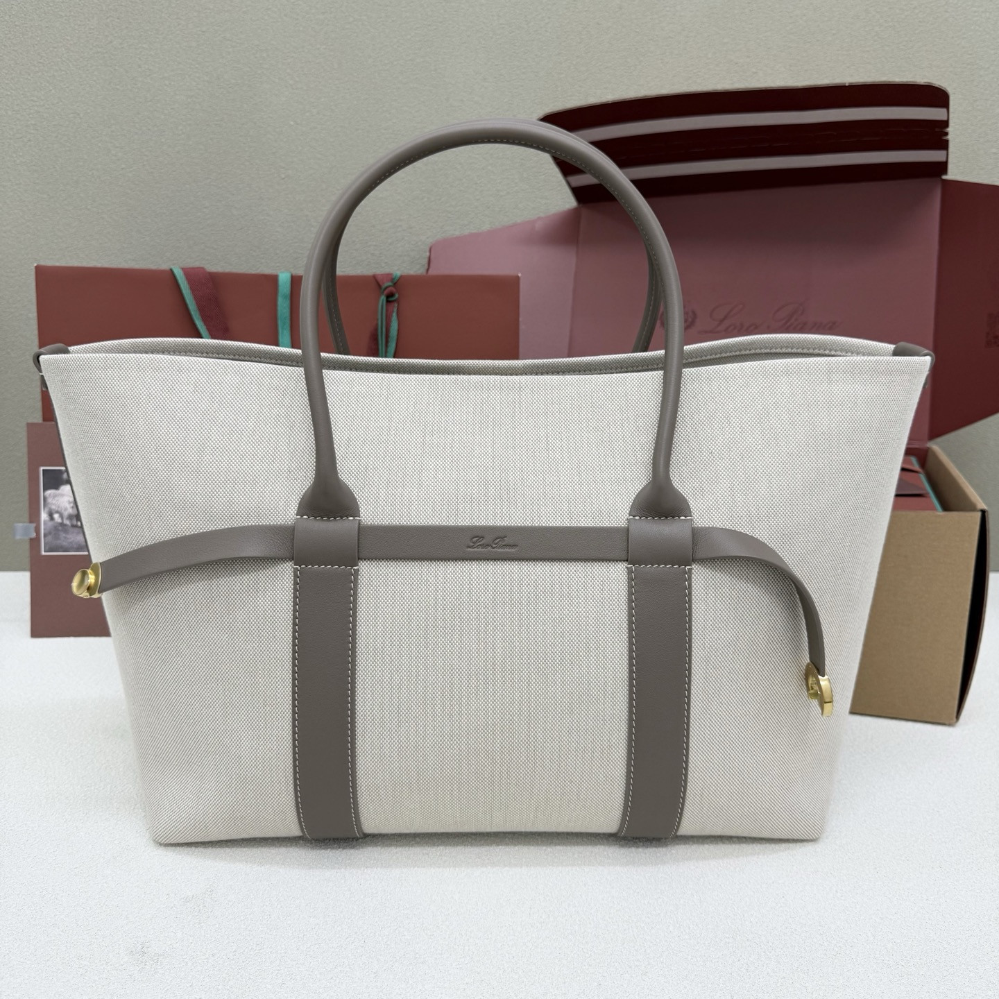 Loro Piana Large Ghiera Shopper 40x26x18cm