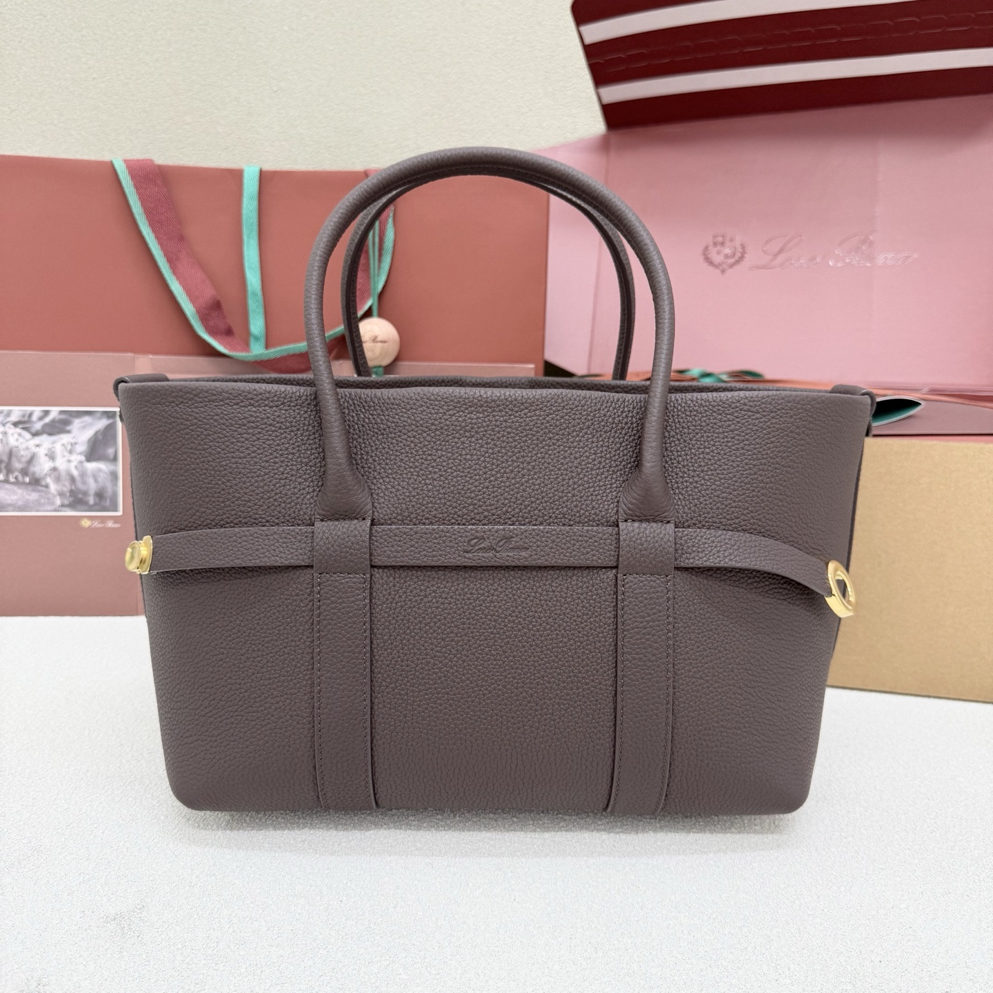 Loro Piana Small Ghiera Shopper 28x19x12cm