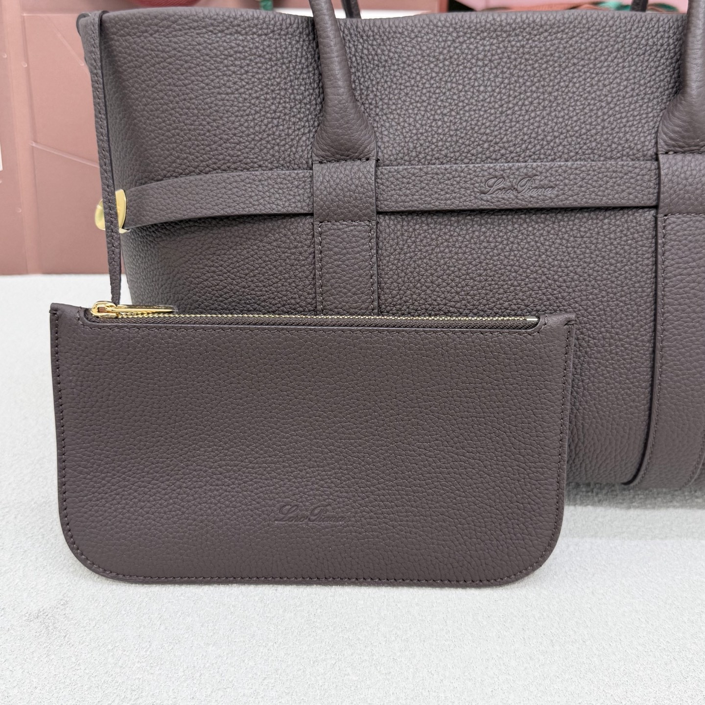 Loro Piana Small Ghiera Shopper 28x19x12cm