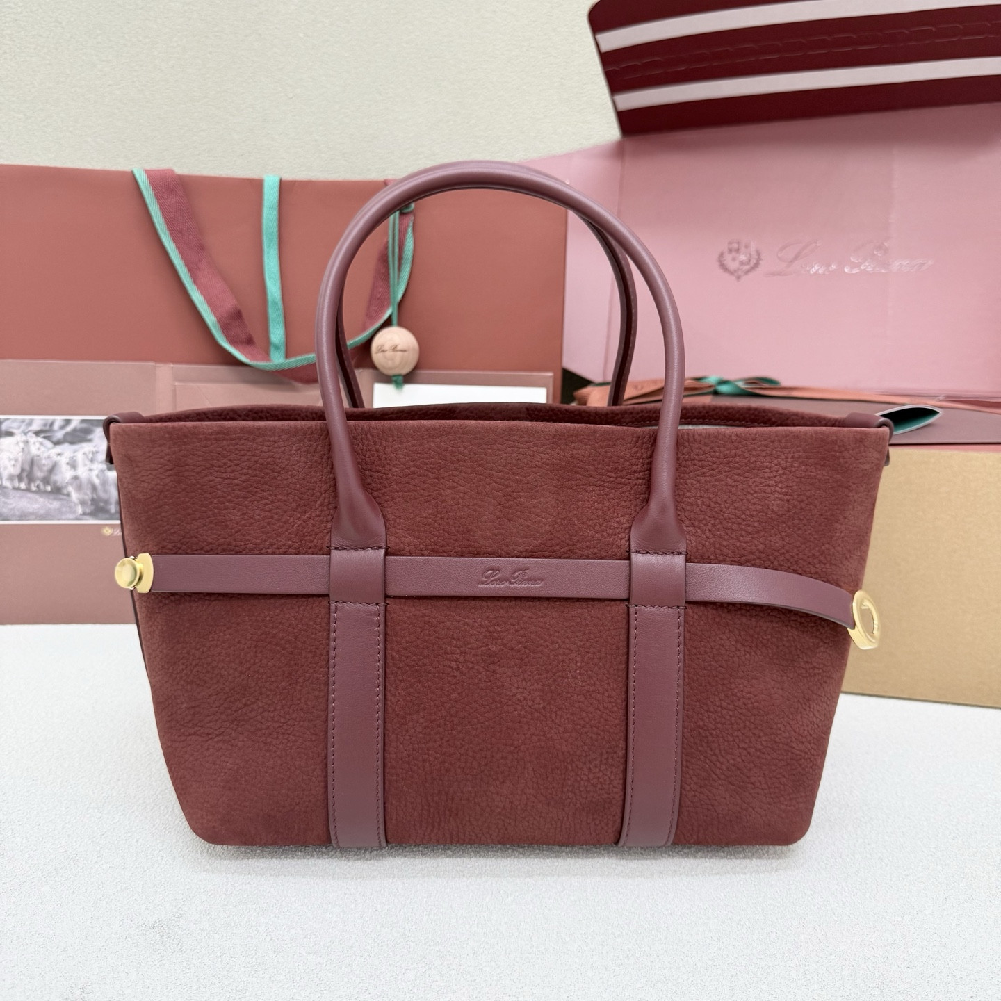 Loro Piana Small Ghiera Shopper 28x19x12cm