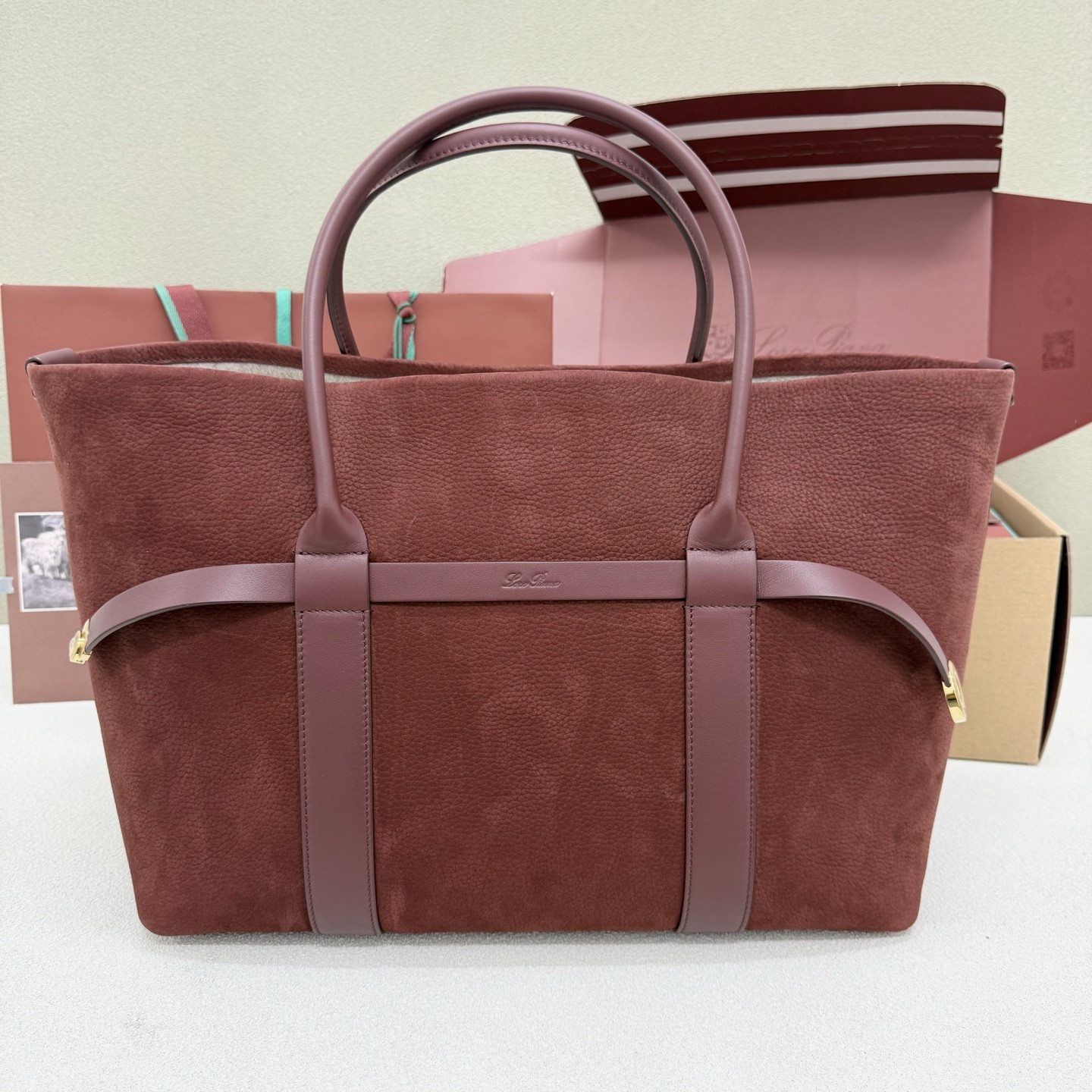Loro Piana Large Ghiera Shopper 40x26x18cm