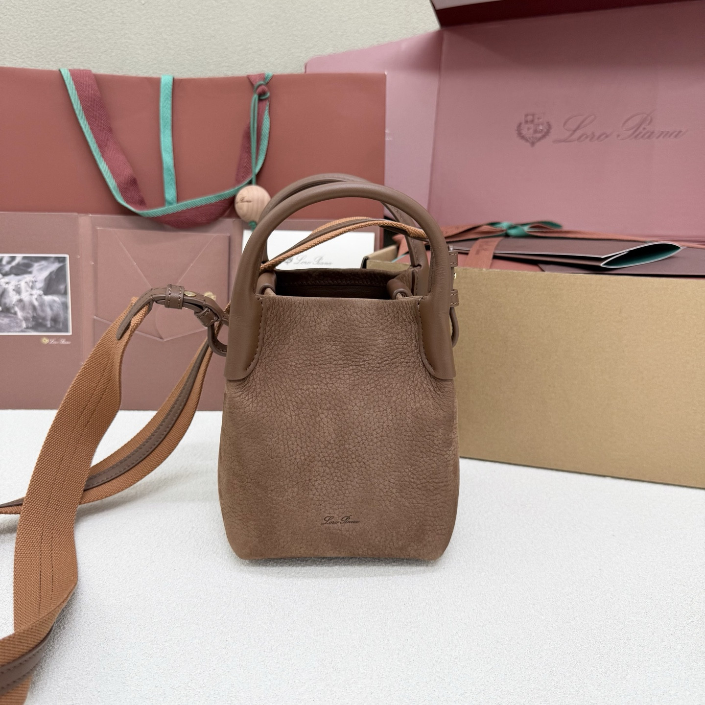 Loro Piana Micro Bale bag 13x13x16cm