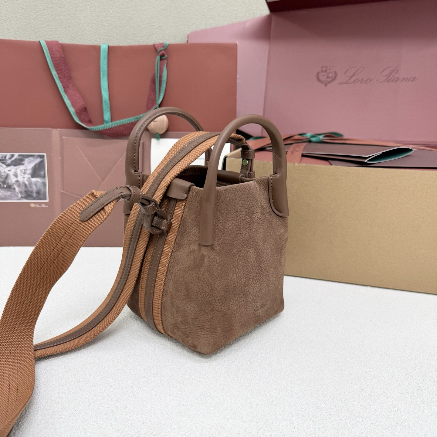 Loro Piana Micro Bale bag 13x13x16cm