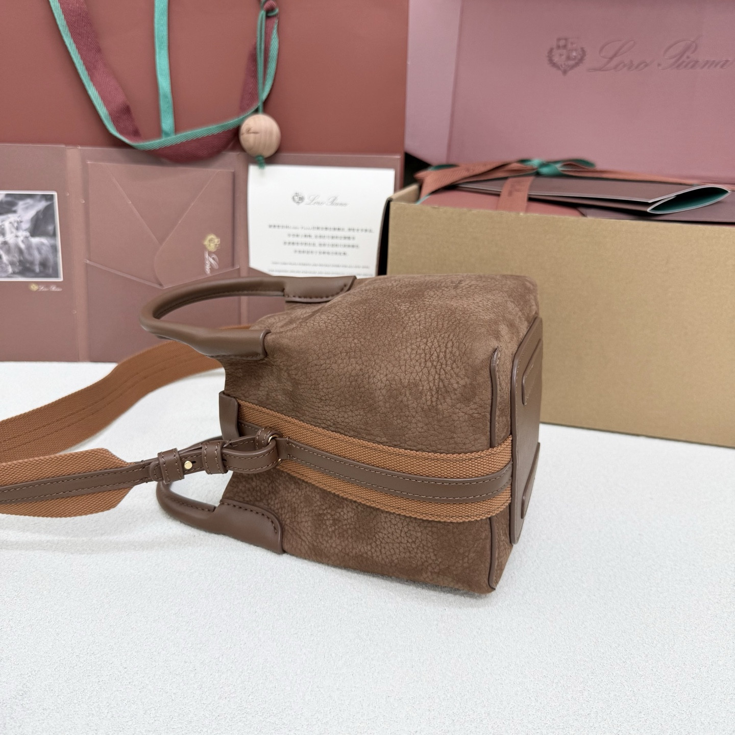 Loro Piana Micro Bale bag 13x13x16cm