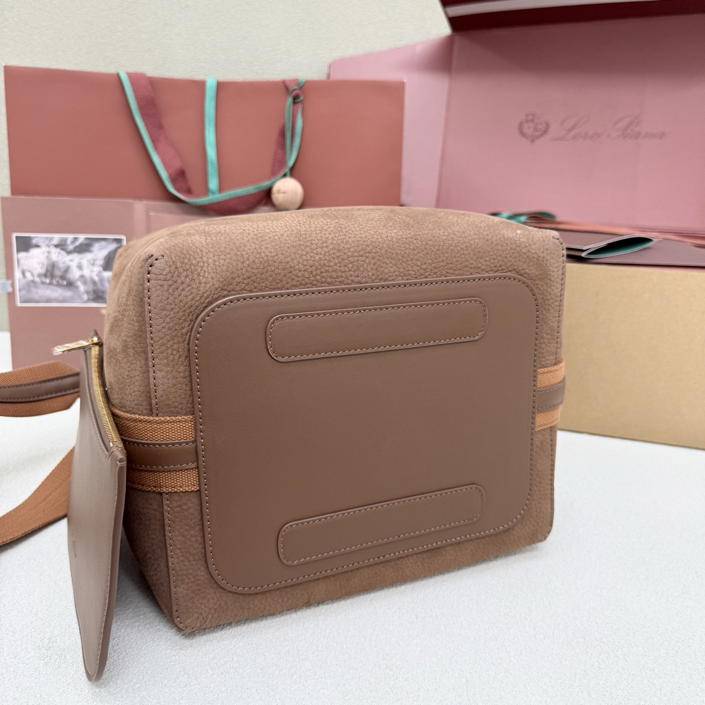 Loro Piana Large Bale Bag 28x36x22cm