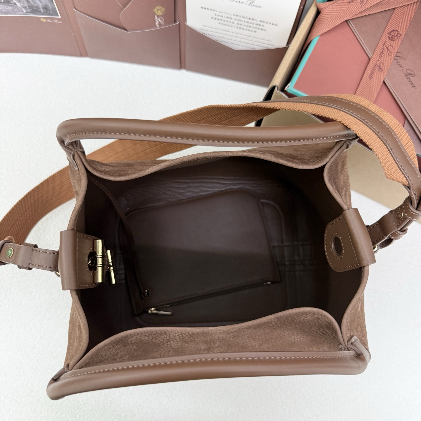 Loro Piana Large Bale Bag 28x36x22cm