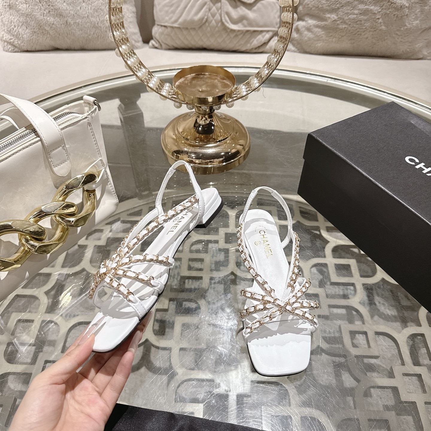 UA Chanel Sandals