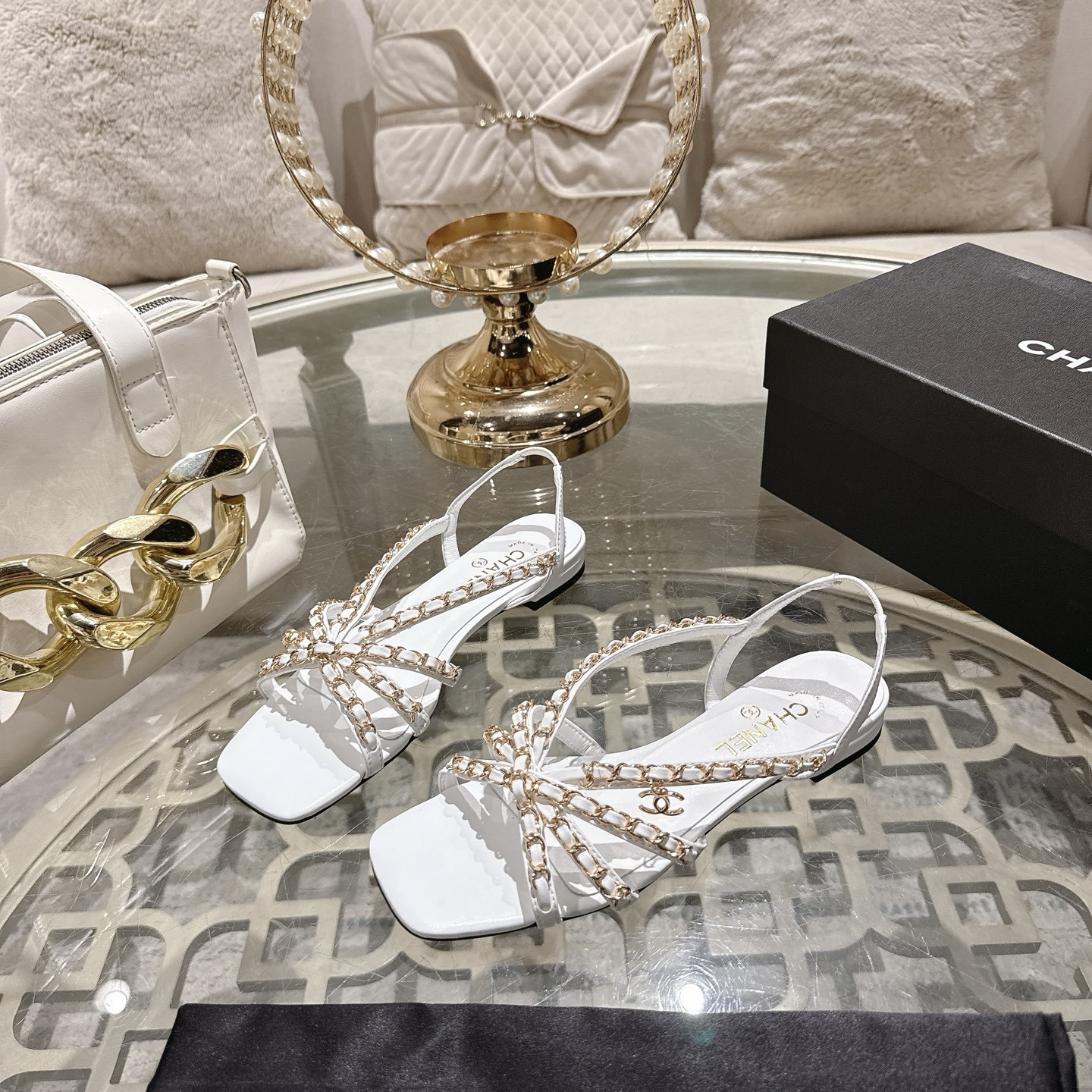 UA Chanel Sandals