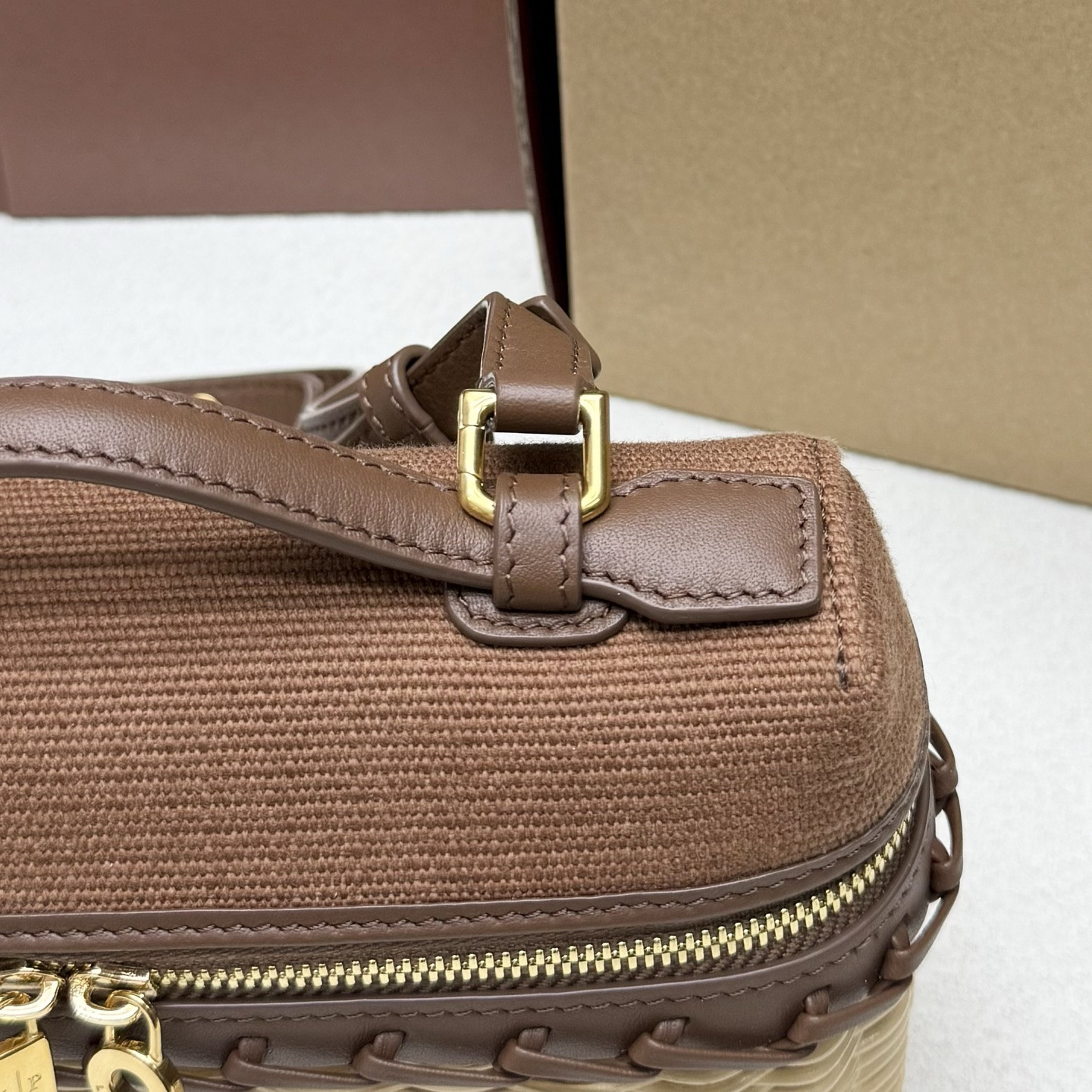 Loro Piana Extra Pocket L19 Wicker Bag 19 x 11.5 x 7cm