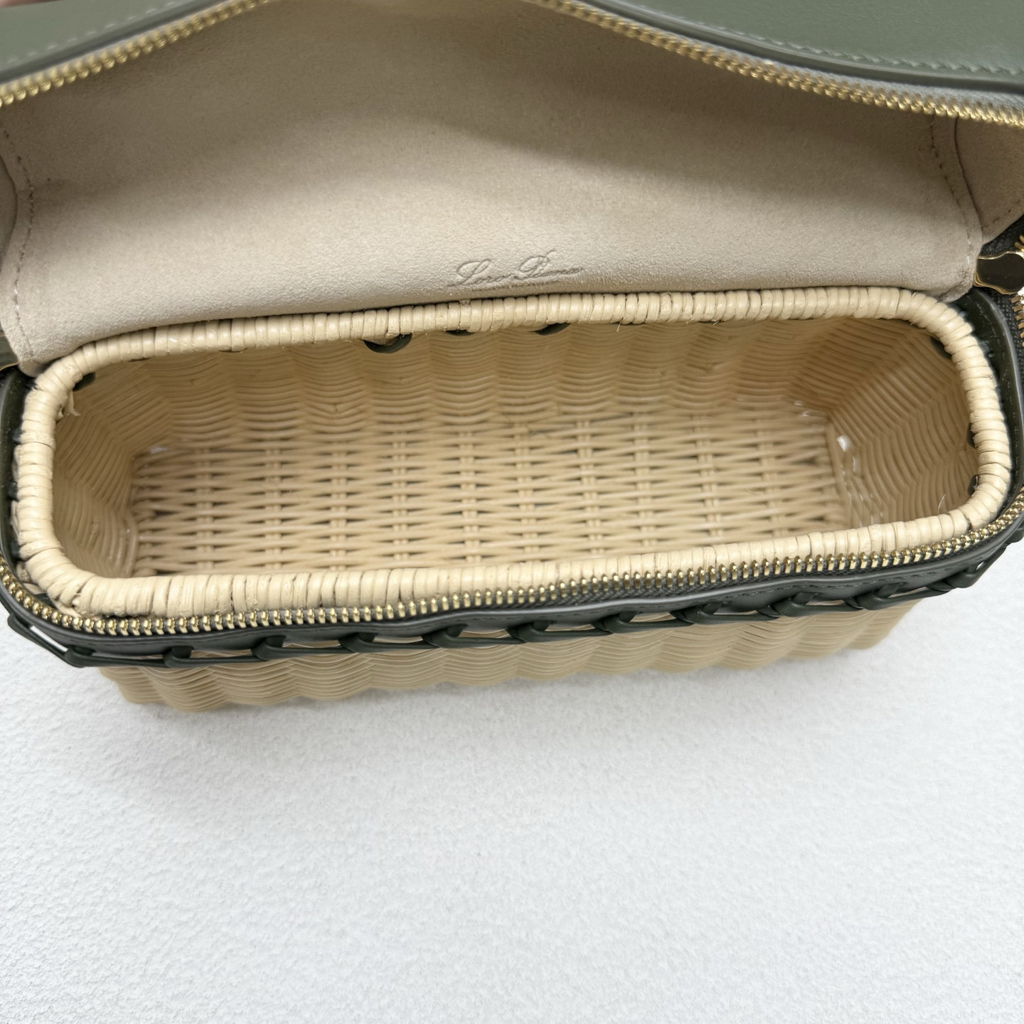 Loro Piana Extra Pocket L19 Wicker Bag 19 x 11.5 x 7cm