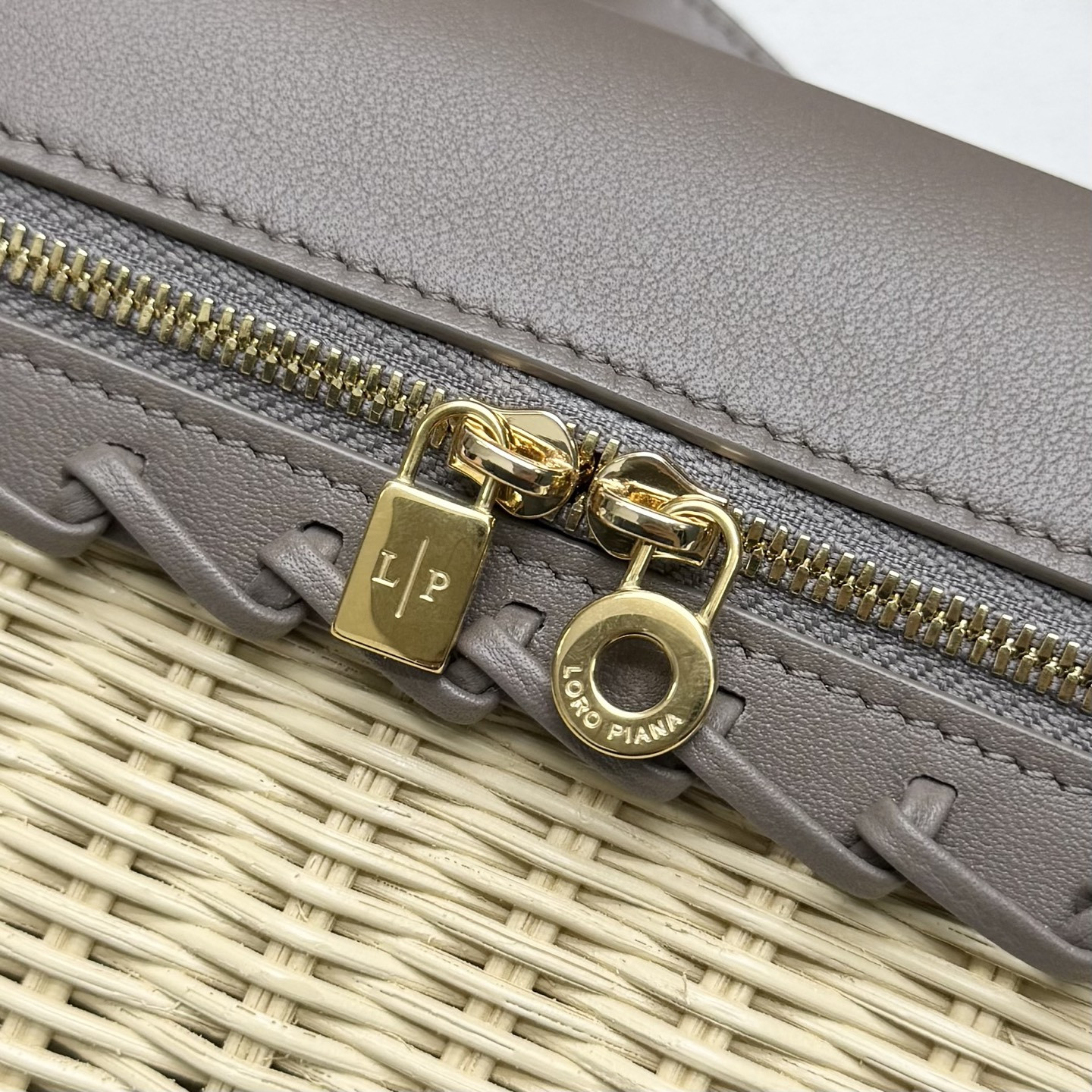 Loro Piana Extra Pocket L19 Wicker Bag 19 x 11.5 x 7cm