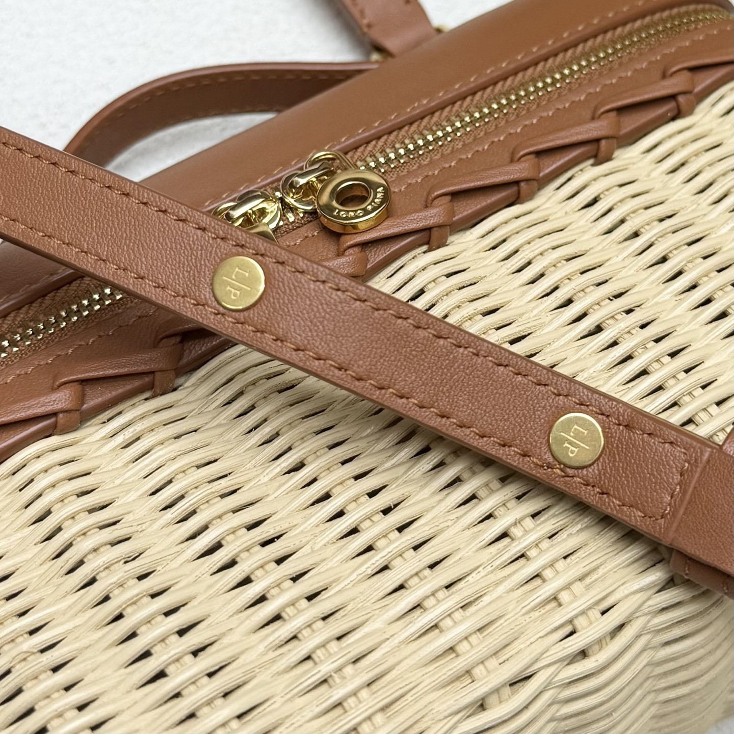 Loro Piana Extra Pocket L19 Wicker Bag 19 x 11.5 x 7cm