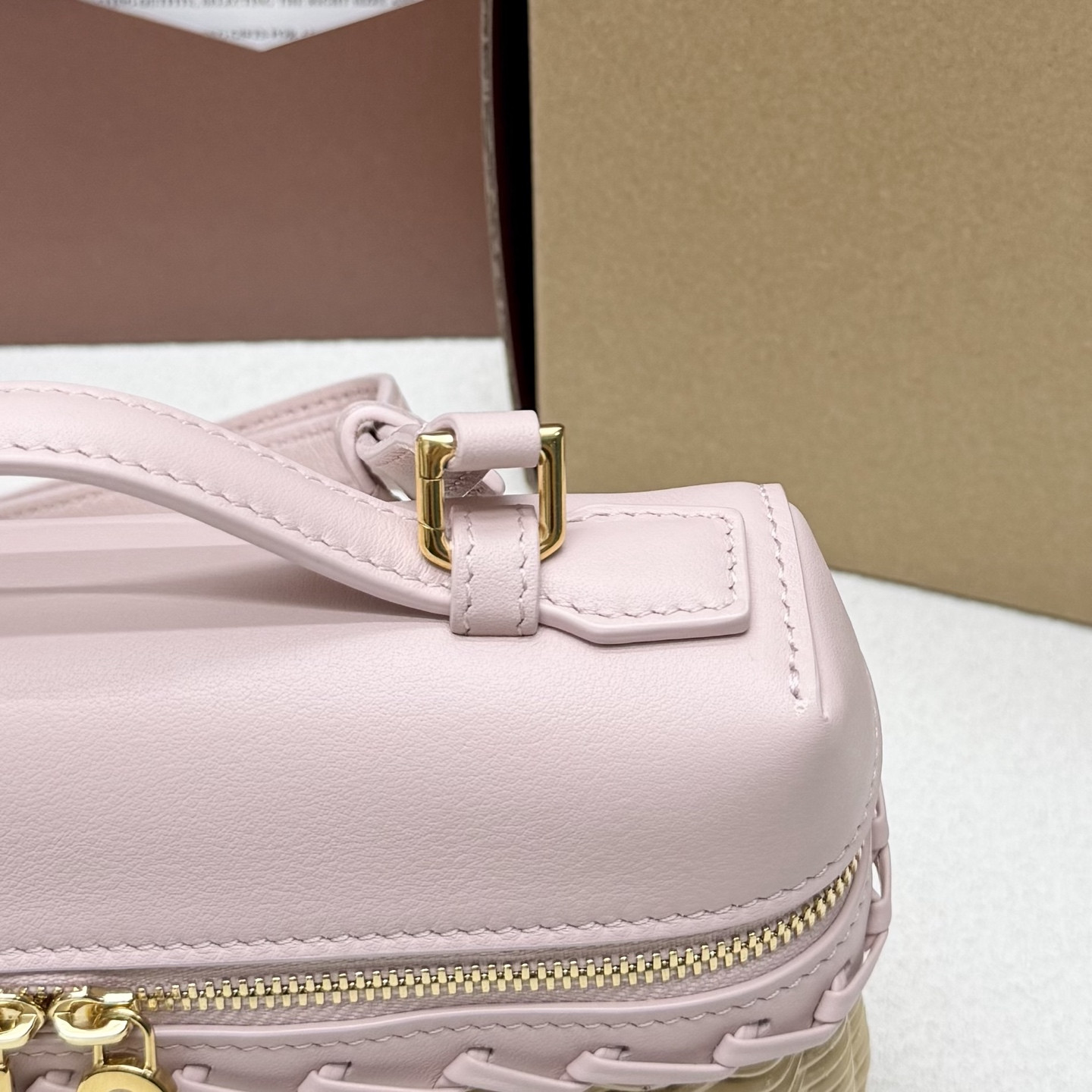 Loro Piana Extra Pocket L19 Wicker Bag 19 x 11.5 x 7cm