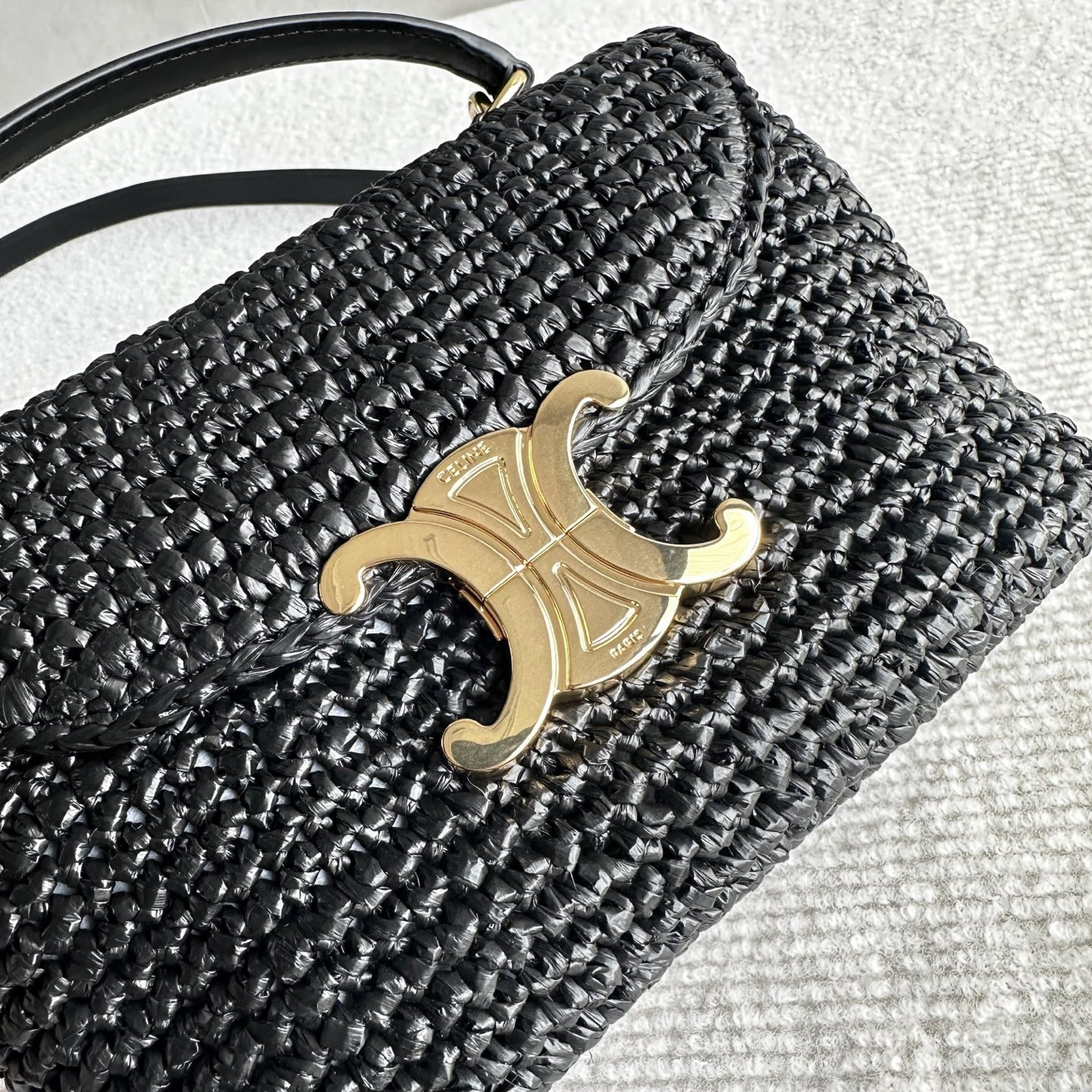 Celine TEEN NINO plant-based material and cowhide leather handbags 20.5x13x8cm