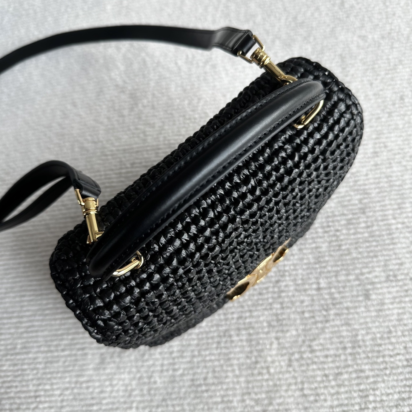 Celine TEEN NINO plant-based material and cowhide leather handbags 20.5x13x8cm